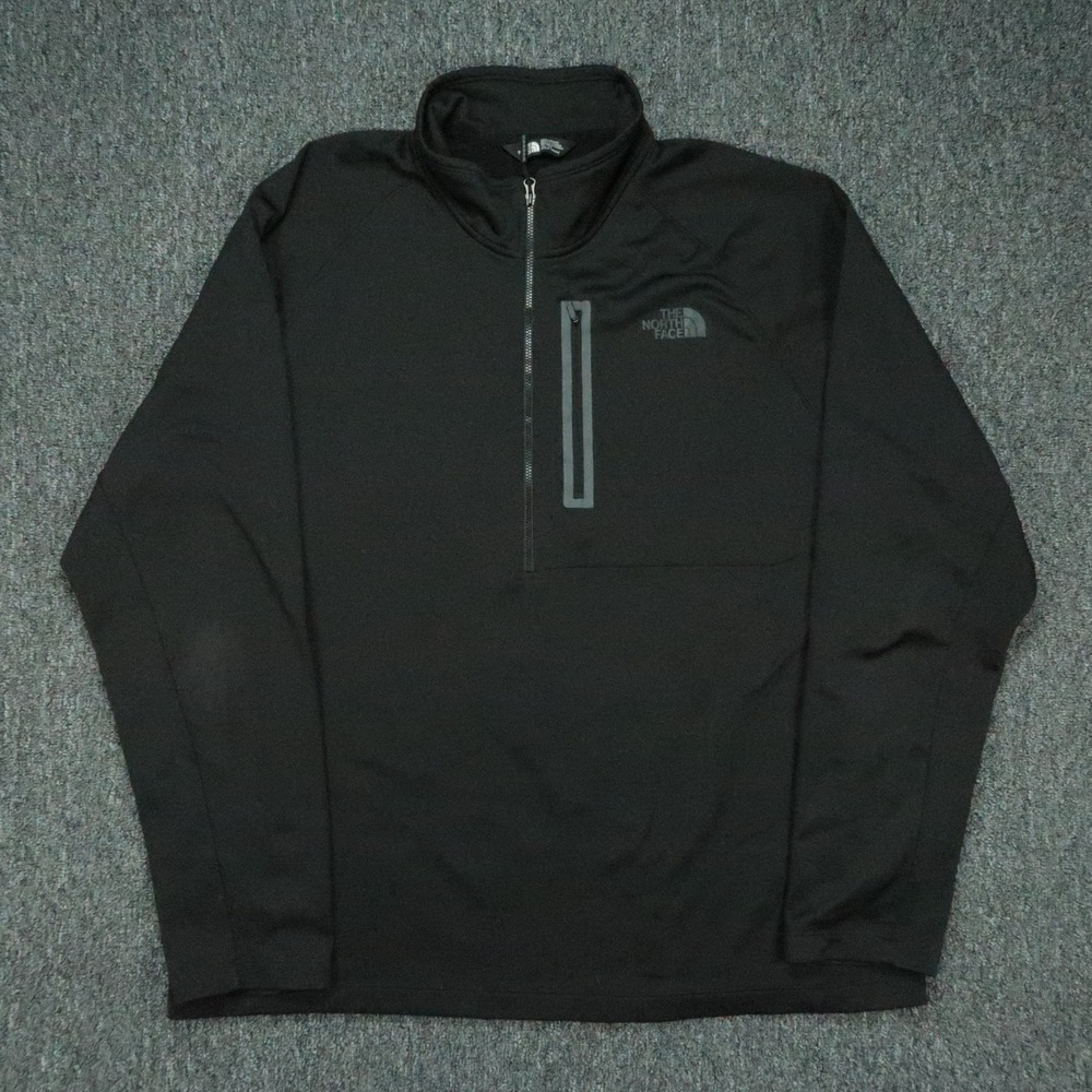 The North Face Pullover Mens XXL Black Canyonlands Fleece Half Zip Athletic 2XL